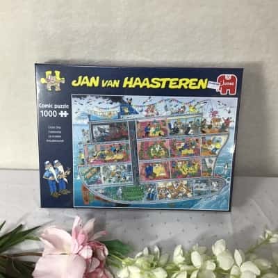 Jan van Haasteren Jumbo “Cruise Ship” 1000 Piece Comic Puzzle (new)