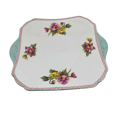 Vintage Shelley 21cm ‘Begonia’ Cake Plate