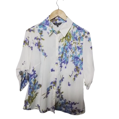 Liz Jordan Womens  Size 12 3/4 Sleeve Shirt Floral 