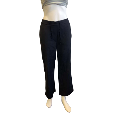 COS Women's EUR Size 36 Light Weight Wool Casual Pant Black  