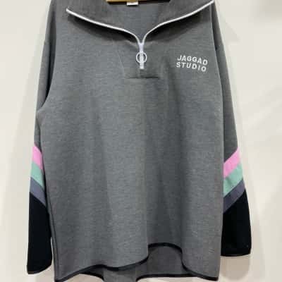 Jaggad Womens  Size XXL Quarter Zip Jumper Black  / Green / Grey / Pink  / White 