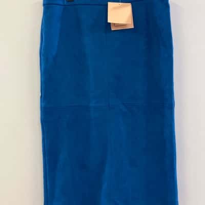 Noni B Womens  Size 10 Midi Skirt / Pencil Skirt Blue 