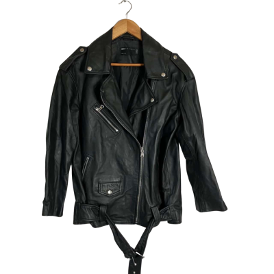 ASOS Womens  Size 10 Biker Jacket Black  