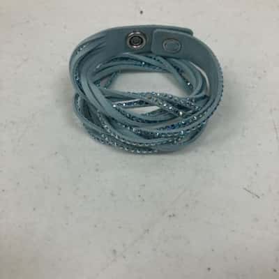 Swarovski Crystals Womens Double Wrap Suede Bracelet 