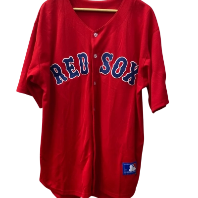  Mens  Size XXL Red Socks button up T-Shirt Blue / Red 
