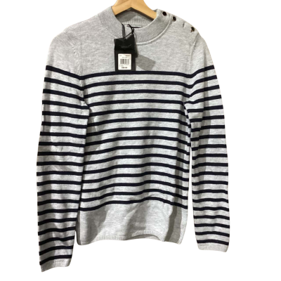 Basque Womens  Size 8 Long Sleeve Shirt Black  / Grey 