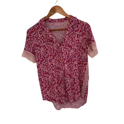Victoria's Secret Womens  Size XS Pyjama Top Floral / Maroon / Pink  / Red 