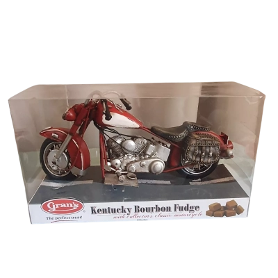 Gran's Kentucky Bourbon Fudge with Collectors Classic Motorcycle