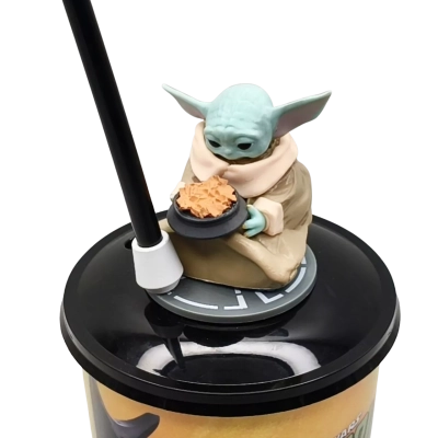 Collectors Item - The Mandalorian & Grogu (Grogu With Food Lid) Dome Cup 32oz Inc Straw  (brica shelf)