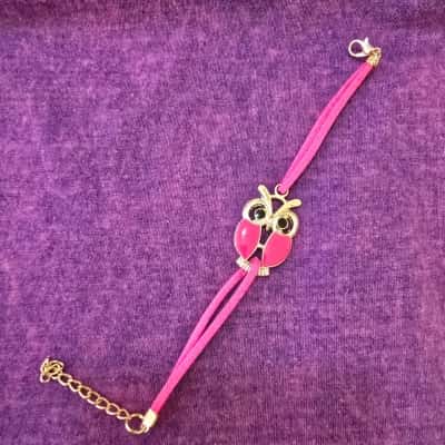  Womens Bracelet Pink  Owl - As new