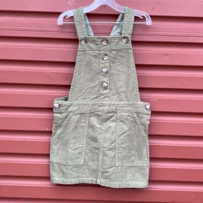 Seed Heritage Kids Size 5 Khaki Green Pinafore 