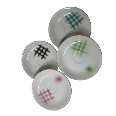 Superior Quality Saucers x 4 - Made in Japan 