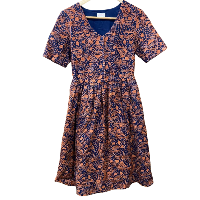 Gorman Navy/Orange Dragonfly Patterned Dress Size 6