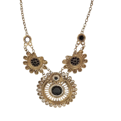 EQUIP Womens Necklace Black  / Gold 