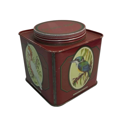 Tynee Tips Vintage Empty Tin with Australian Birds