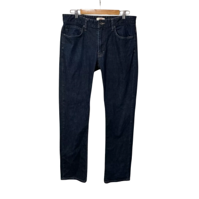 Jag Mens Size 34 Dark Blue Denim Straight Leg Jeans 