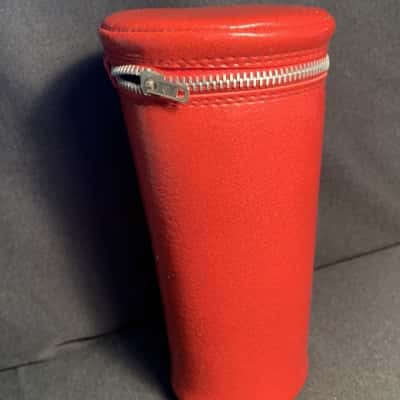 Set of 6 Retro Vintage Anodised Aluminium Beakers in a Zippered Case