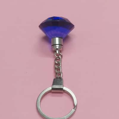 Blue and Silver Keyring