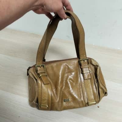 Oroton Womens Brown Leather Bag GUC