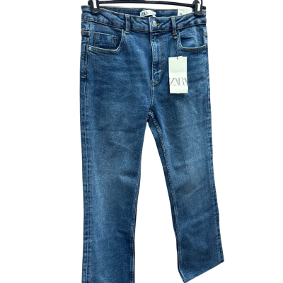 Zara Womens  Size 8 Mini Flare Blue Jeans 