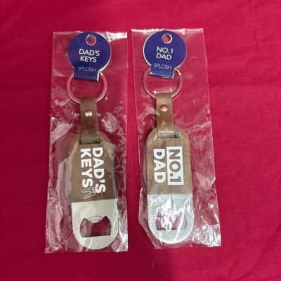 Splosh Men's Bottle Opener x 2 - No 1 Dad & Dad's Keys
