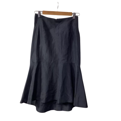 Country Road Womens Size 8 Charcoal Grey Corset Detail Midi Skirt (new)