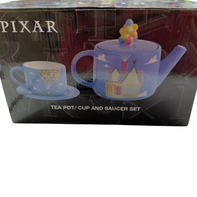 Pixar Up Tea Pot And Saucer Set 