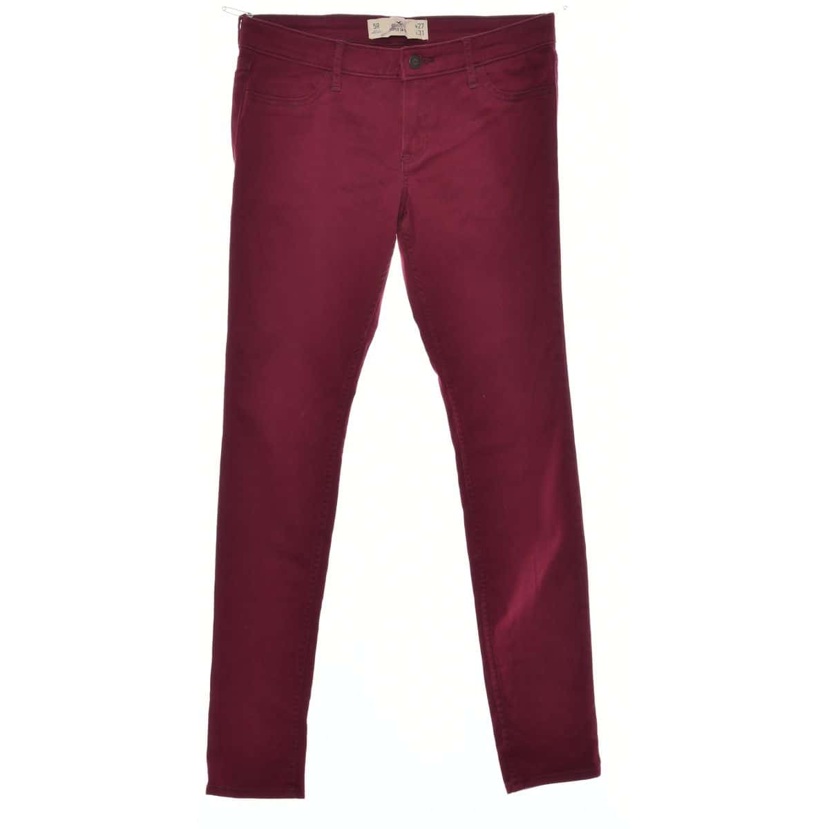 Hollister Women's Size 27" Super Skinny Jean Maroon