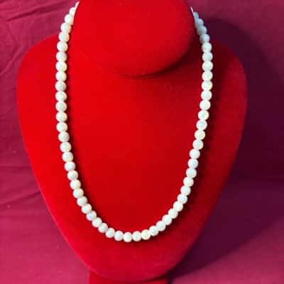  Women's Vintage Beaded Necklace Natural Imperfections