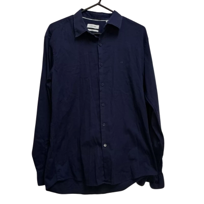 Calvin Klein Mens  Size 42 Business Shirt Navy Blue 
