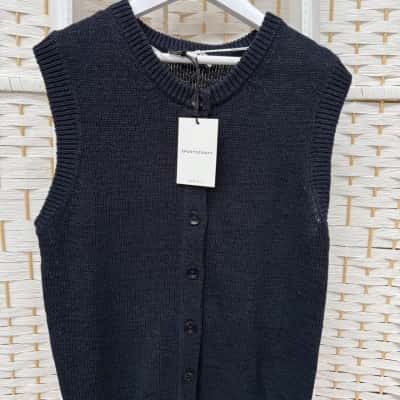 Sportscraft Womens  Size XXS Button-down Cardigan Navy Blue 