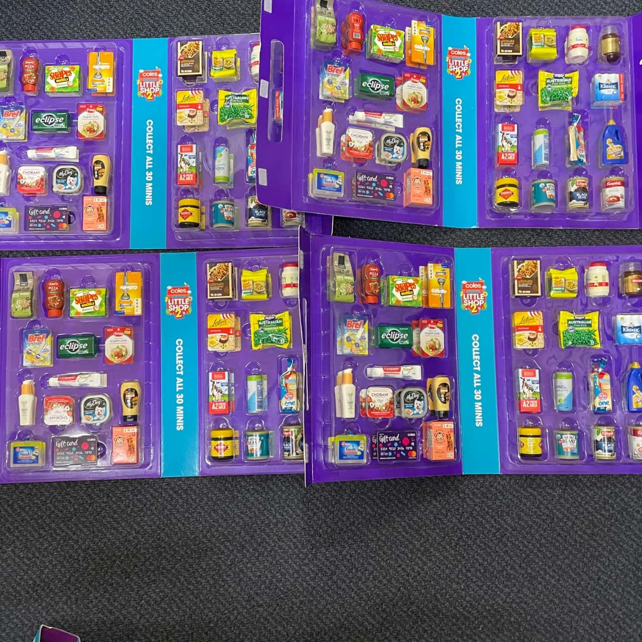 Coles Little Shop Minis. Series 1 x 1, Series 2 x 4.