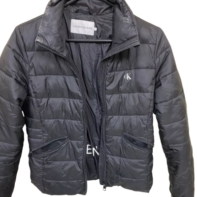 Calvin Klein Womens  Size S Puffer Jacket Black  