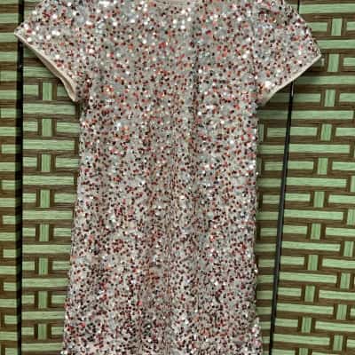 Cute Girls Sequin Dress Target Size 7 Party Birthday New Year Sparkle Christmas 