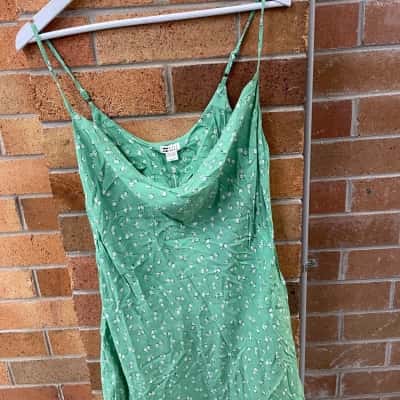 Billabong Womens  Size M Isla Green Dress 