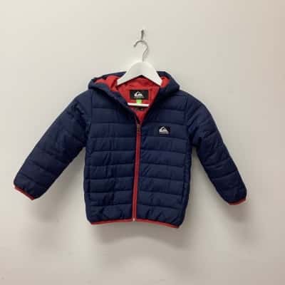 Quicksilver Kids Puffer Jacket  Size 6 Blue 