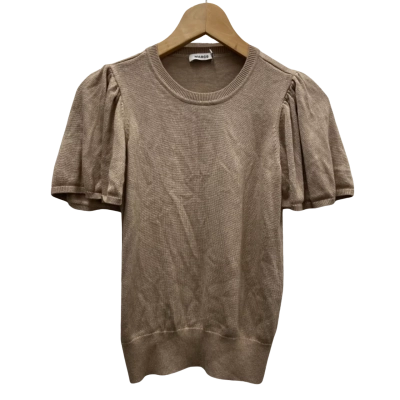 Marcs Womens  Size XS Party / Short Sleeve Top Light Brown / Silver 