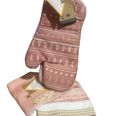 Pepper Tree Xmas oven mit and delux tea towel