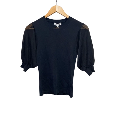 Veronica Maine Womens  Size S Top Black  RRP $179