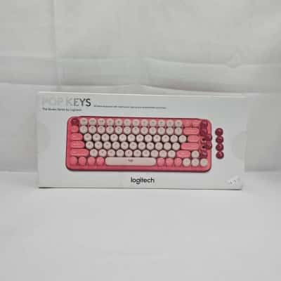 Logitech Pop Keys Mechanical Wireless Keyboard Pink