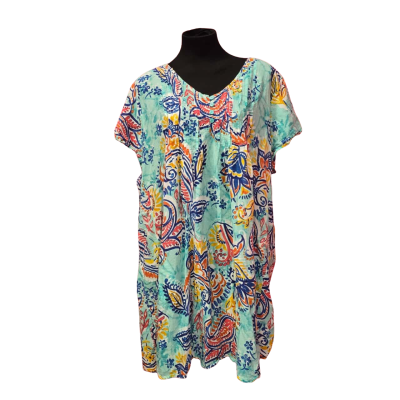  Womens  Size 20 Multicoloured One Summer 100% Cotton Top