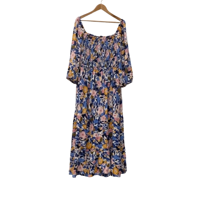 Autograph Womens  Size 22 Casual Dress Blue / Floral / Pink  