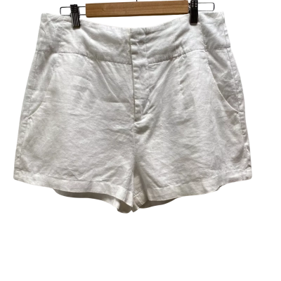 Seed Womens  Size 14 White Linen Shorts