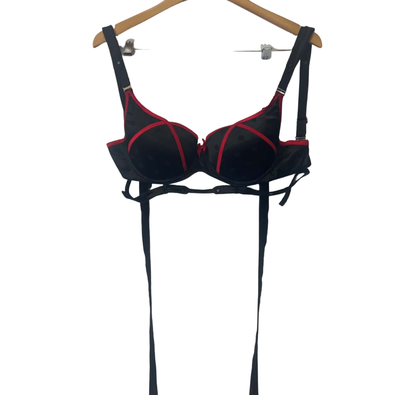 Honey Birdette Womens Size 14E Black / Red bra(s)