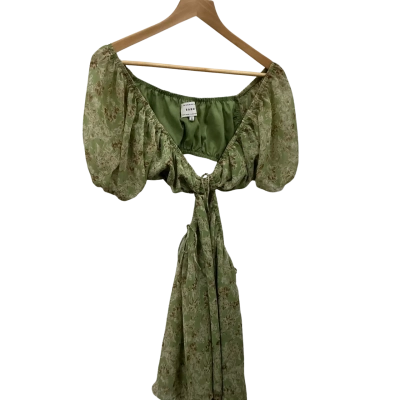  Sabo Womens  Size S Mini Dress Floral / Green 