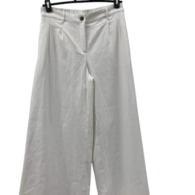 Boho Bird Womens  Size 10 Wide Leg Pants White 