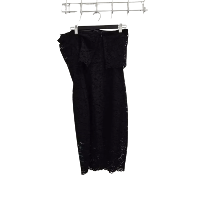 Review Womens Size 10 Midi Dress Black  