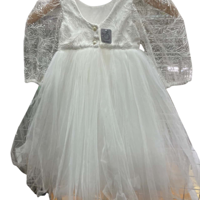 Pour Bebe Kids  Size 1 Dress White 