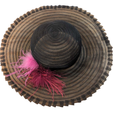 Gregory Ladner Womens  Size 1 Black  / Pink  Hat