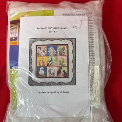 Backyard Feathered Friends Quilt Kit 62"X 62"